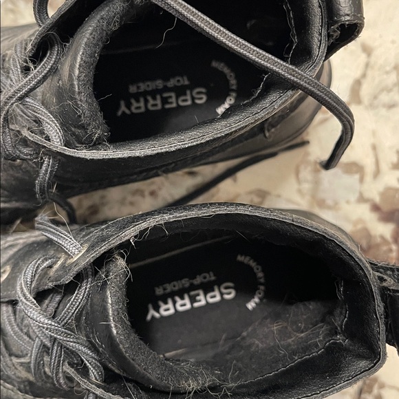 Sperry Black Leather Men's Duck Boots - Picture 2 of 3